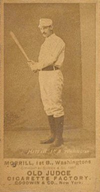 Braves 1887-1890 Old Judge N172 REPRINT Boston Beaneaters John Morrill