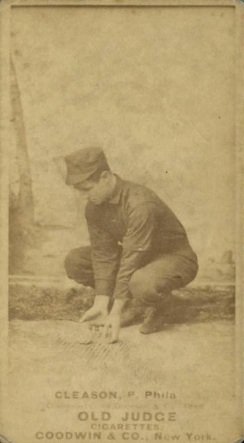 1887 Old Judge Gleason, P. Phila #192-1a Baseball Card