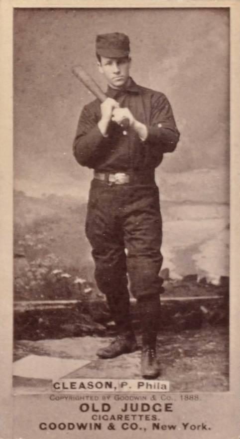1887 Old Judge Gleason, P. Phila #192-2a Baseball Card