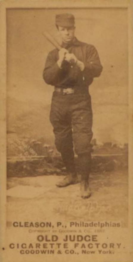 1887 Old Judge Gleason, P., Philadelphias #192-2b Baseball Card