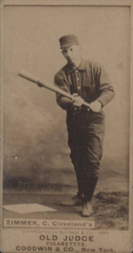 1887 Old Judge Zimmer, C. Cleveland's #511-1a Baseball Card