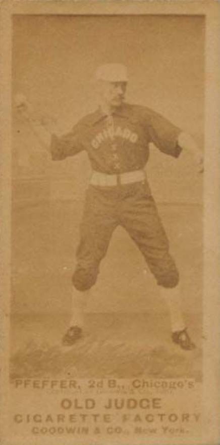 1887 Old Judge Pfeffer, 2d B., Chicago's #366-2b Baseball Card
