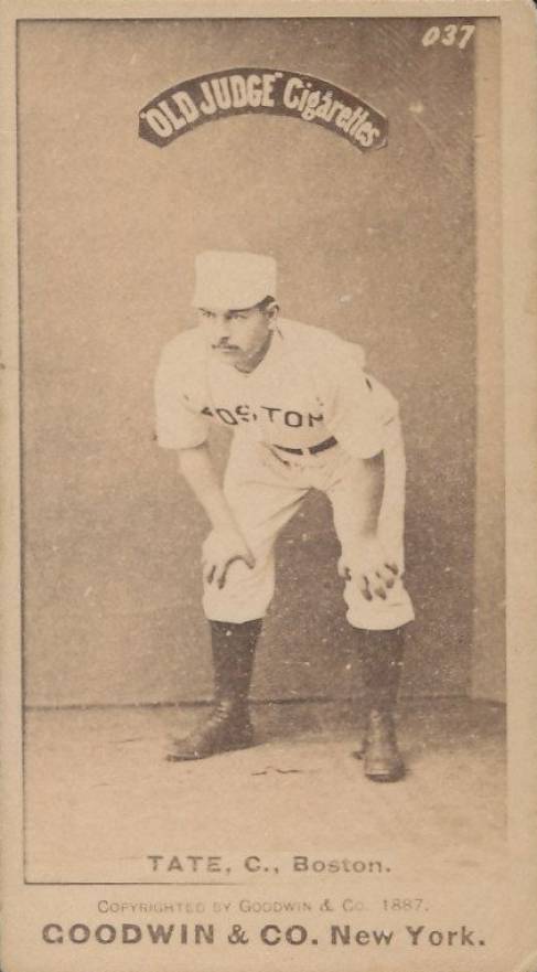1887 Old Judge Tate, C., Boston #452-1a Baseball Card