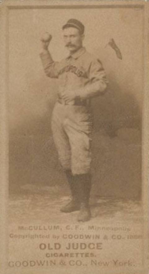 1887 Old Judge McCullum, C.F., Minneapolis #308-3a Baseball Card