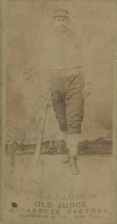 1887 Old Judge Stovey, L.F., Athletics #440-2a Baseball Card