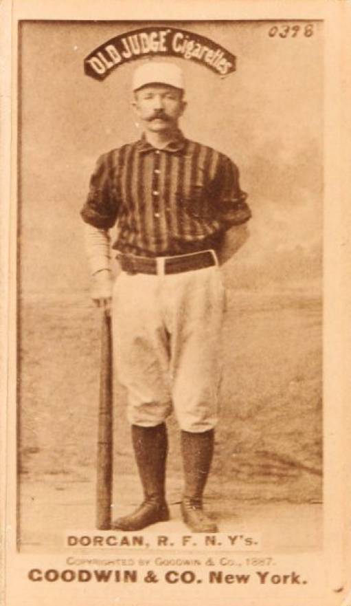 1887 Old Judge Dorgan, R.F. N.Y's. #132-15a Baseball Card