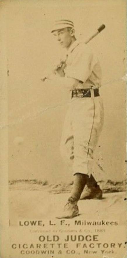 1887 Old Judge Lowe, L.F., Milwaukees #281-3a Baseball Card