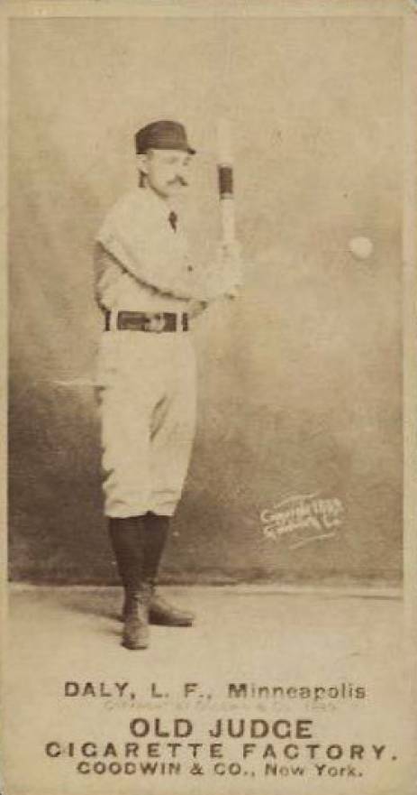 1887 Old Judge Daly, L.F., Minneapolis #115-2a Baseball Card