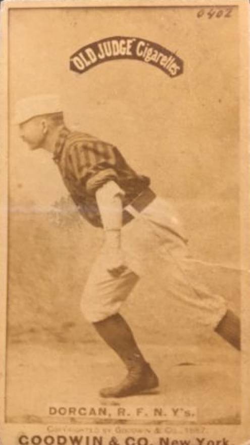 1887 Old Judge Dorgan, R.F. N.Y's. #132-14a Baseball Card