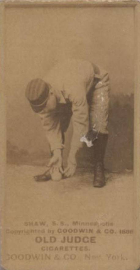 1887 Old Judge Shaw, S.S., Minneapolis #414-6a Baseball Card