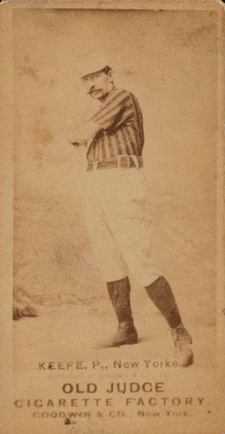 1887 Old Judge Keefe, P., New Yorks #251-1b Baseball Card