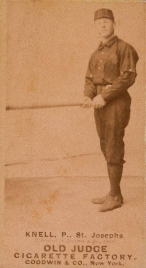 1887 Old Judge Knell, P., St. Joseph #266-5a Baseball Card