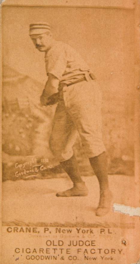 1887 Old Judge Crane, P. New York PL #96-5c Baseball Card