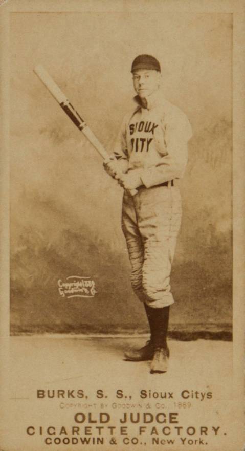 1887 Old Judge Burks, S.S., Sioux Citys #54-3b Baseball Card