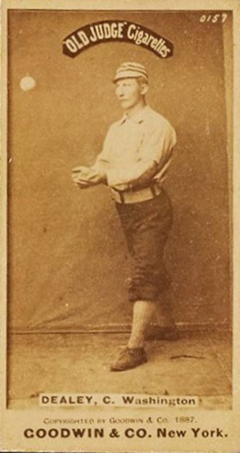 1887 Old Judge Dealey, C., Washingtons #120-1a Baseball Card