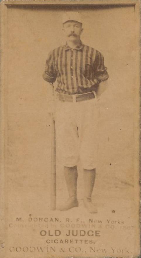 1887 Old Judge M. Dorgan, R.F. New Yorks #132-15b Baseball Card