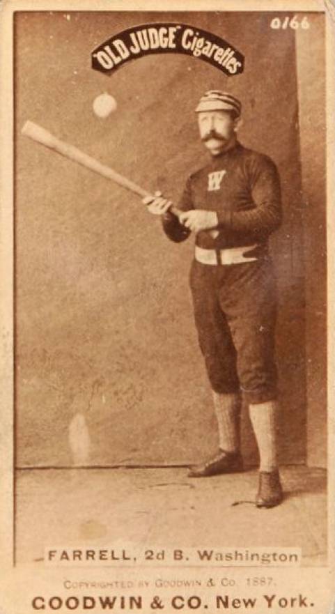 1887 Old Judge Farrell, 2nd B., Washington #154-2b Baseball Card