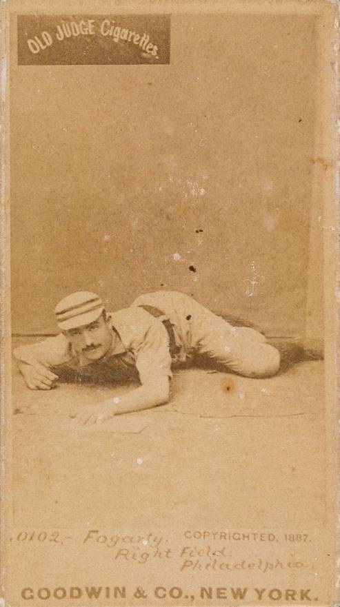 1887 Old Judge Fogarty, Right Field, Philadelphias #165-5b Baseball Card