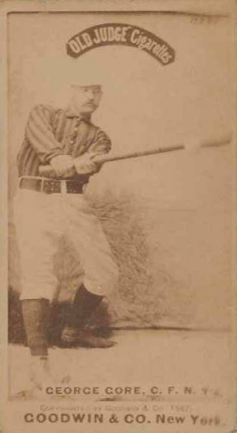 1887 Old Judge George Gore, C.F. N.Y's. #196-5b Baseball Card