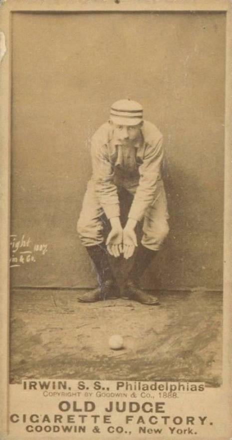 1887 Old Judge Irwin, S.S., Philadelphias #244-6b Baseball Card