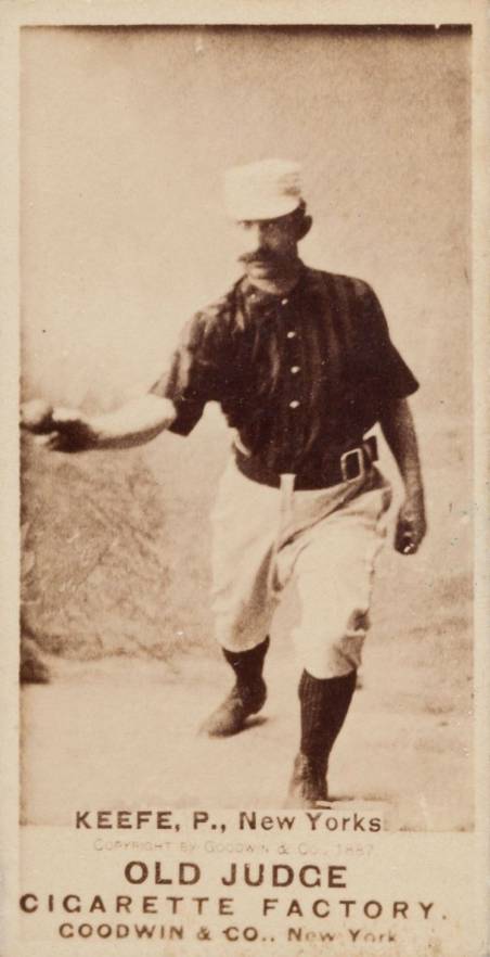 1887 Old Judge Keefe, P., New Yorks #251-5b Baseball Card