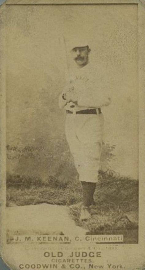 1887 Old Judge J.M. Keenan, C. Cincinnati #253-3b Baseball Card