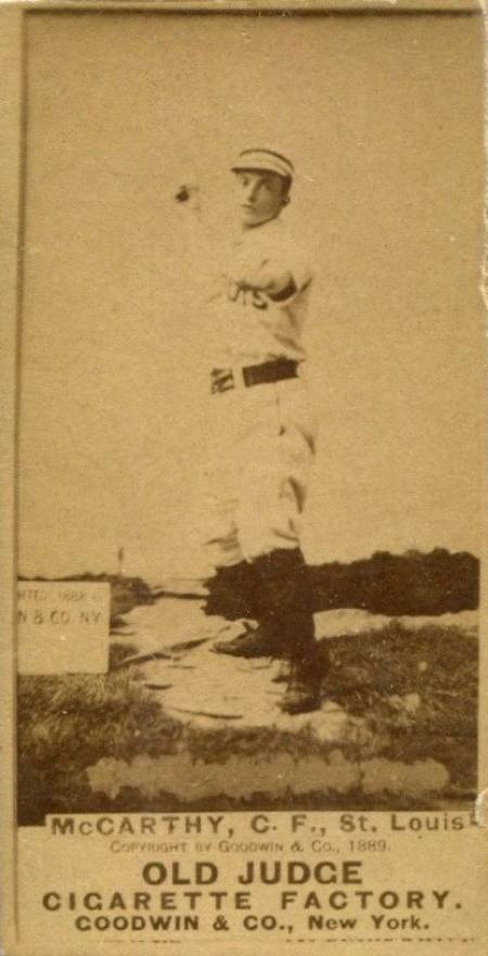 1887 Old Judge McCarthy, C.F., St. Louis #301-8b Baseball Card