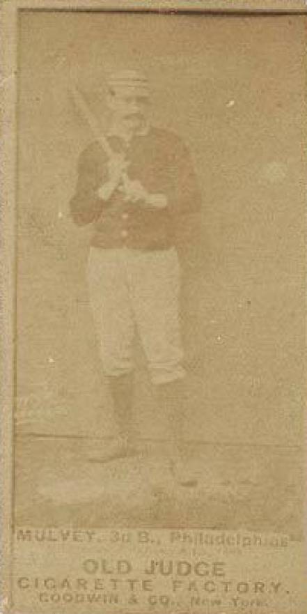 1887 Old Judge Mulvey, 3d B., Philadelphias #332-2b Baseball Card