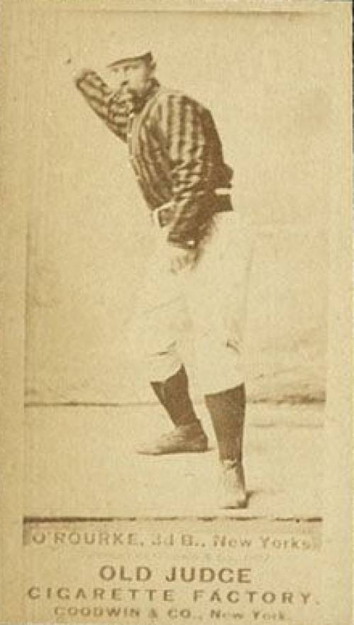1887 Old Judge O'Rourke, 3d B., New Yorks #358-3b Baseball Card