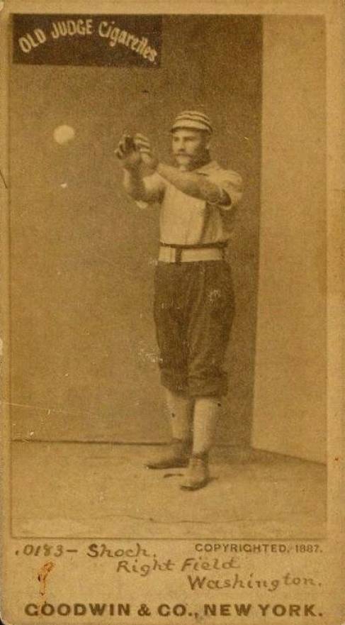 1887 Old Judge Shoch, Right Field, Washington #416-2b Baseball Card