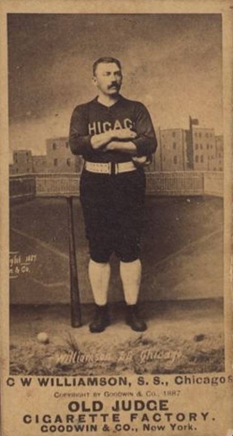 1887 Old Judge C W Williamson, S.S., Chicagos #502-5c Baseball Card