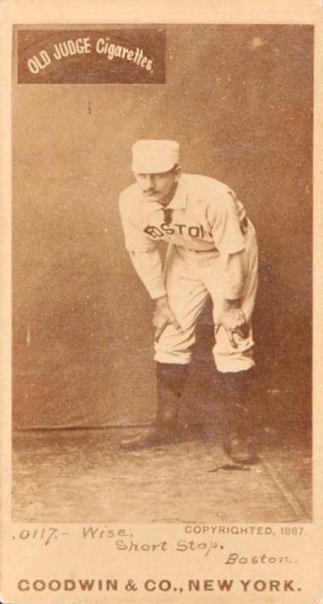 1887 Old Judge Wise, Short Stop, Boston. #506-1b Baseball Card