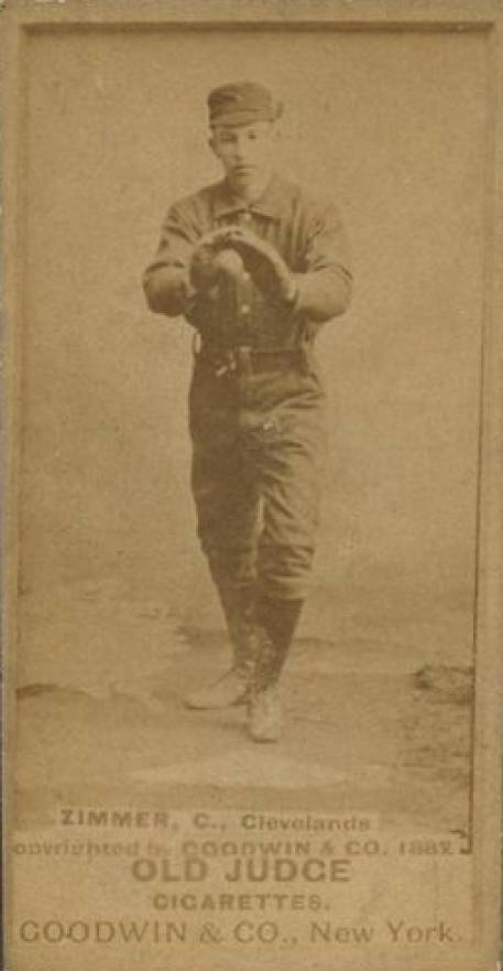 1887 Old Judge Zimmer, C., Clevlands #511-2a Baseball Card