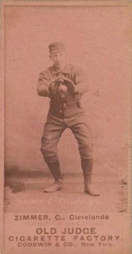 1887 Old Judge Zimmer, C., Clevelands #511-3a Baseball Card