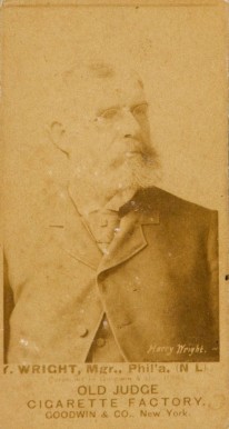 1887 Old Judge Harry Wright #520g Baseball Card