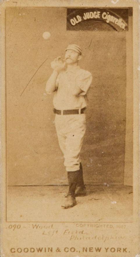1887 Old Judge Wood, Left Field, Philadelphia #508-2b Baseball Card
