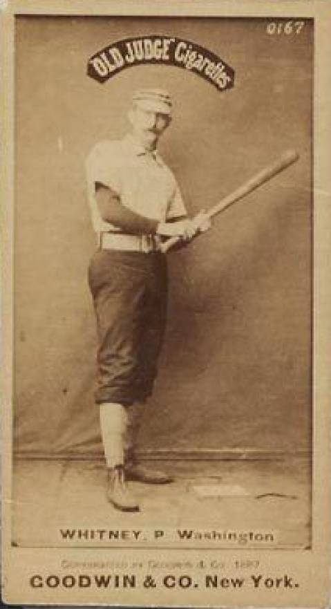 1887 Old Judge Whitney, P. Washington #498-1a Baseball Card
