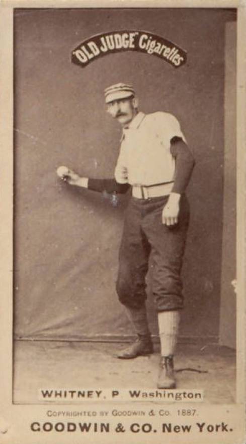 1887 Old Judge Whitney, P. Washington #498-3a Baseball Card