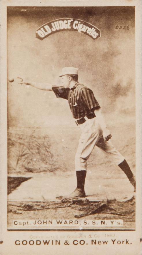 1887 Old Judge Capt. John Ward, S.S., N.Y's #478-9b Baseball Card