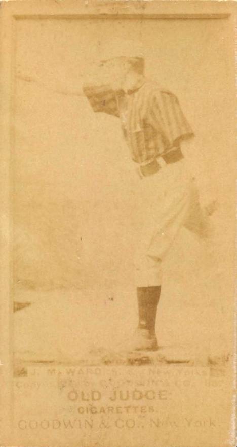 1887 Old Judge J.M. Ward, S.S., New Yorks #478-9a Baseball Card