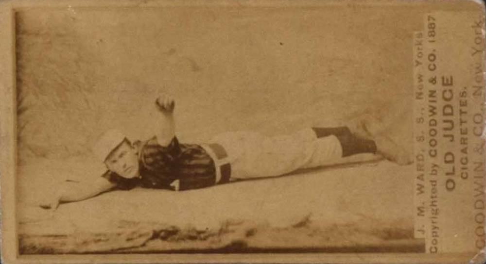 1887 Old Judge J.M. Ward, S.S., New Yorks #478-8a Baseball Card