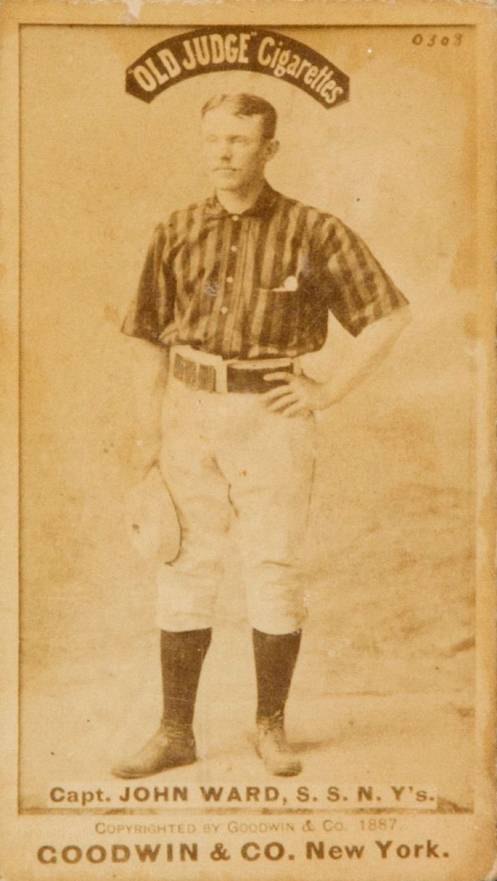 1887 Old Judge Capt. John Ward, S.S. N.Y's. #478-3a Baseball Card