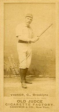 1887 Old Judge Visner, C., Brooklyns #475-1a Baseball Card
