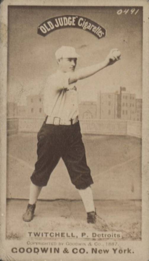 1887 Old Judge Twitchell, P. Detroits #468-3a Baseball Card