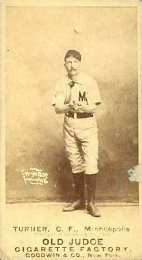 1887 Old Judge Turner, C.F., Minneapolis #467-3a Baseball Card