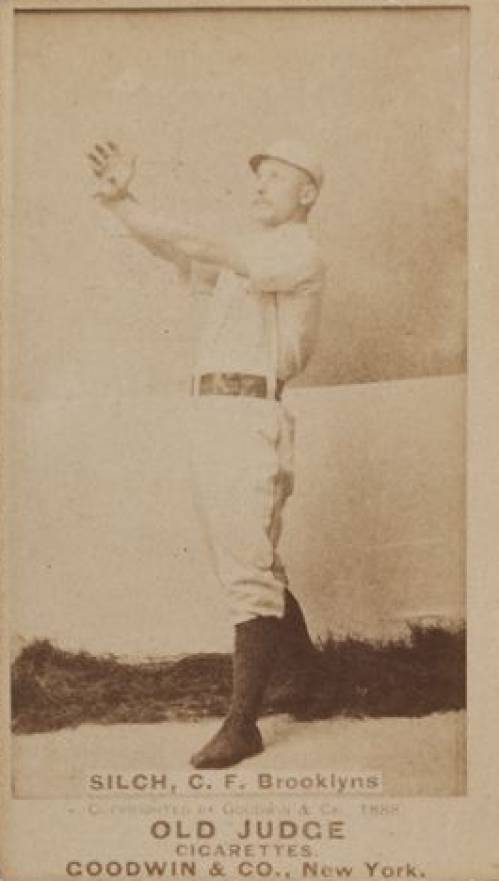 1887 Old Judge Silch, C.F. Brooklyns #419-3a Baseball Card
