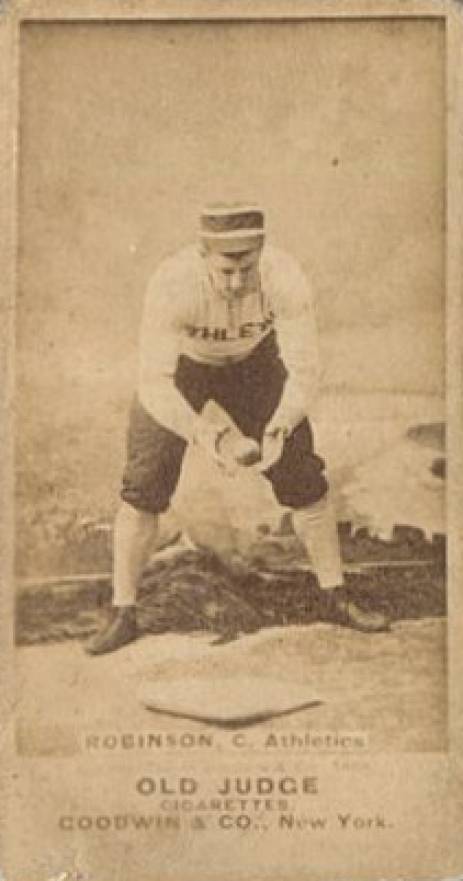 1887 Old Judge Robinson, C., Athletics #388-4a Baseball Card