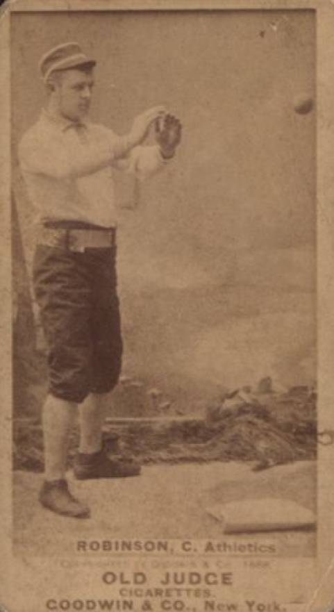 1887 Old Judge Robinson, C., Athletics #388-3a Baseball Card