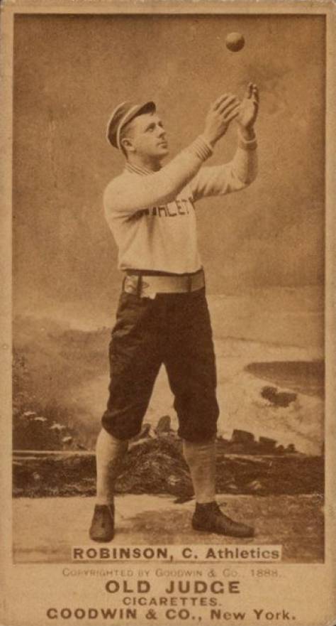 1887 Old Judge Robinson, C. Athletics #388-2a Baseball Card