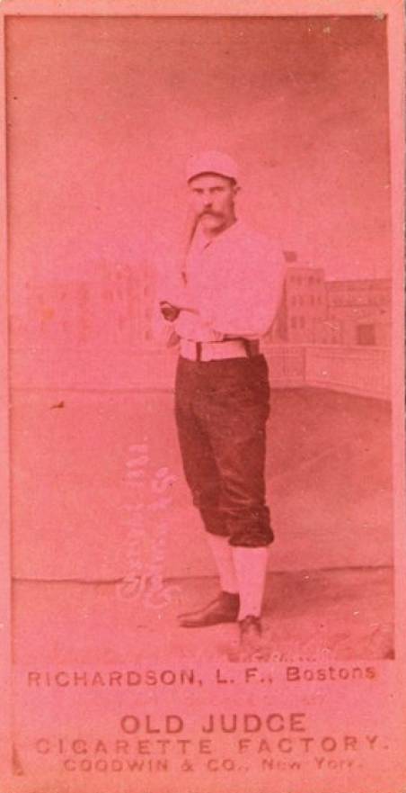 1887 Old Judge Richardson, L.F., Bostons #384-2a Baseball Card